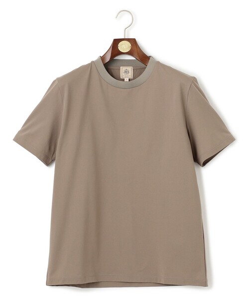 J.PRESS(ジェイプレス)の「温度に寄り添う服。3シーズンこれ1着【調温機能 / 接触冷感】コンフォーマークルーネック Tシャツ(Tシャツ/カットソー・メンズ・ネイビー系/ベージュ系/ホワイト系・MEDIUM/X-LARGE/LARGE)」の2枚目の写真