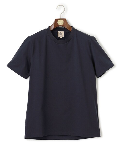 J.PRESS(ジェイプレス)の「温度に寄り添う服。3シーズンこれ1着【調温機能 / 接触冷感】コンフォーマークルーネック Tシャツ(Tシャツ/カットソー・メンズ・ネイビー系/ベージュ系/ホワイト系・MEDIUM/X-LARGE/LARGE)」の3枚目の写真