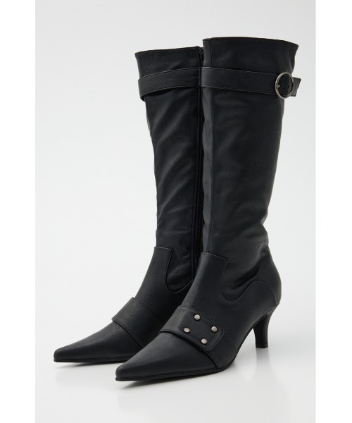 LAGUA GEM（ラグアジェム）の「FIT POINTED ブーツ（ブーツ・レディース・ブラック/ブラウン・SMALL/MEDIUM/LARGE）」の4枚目の写真