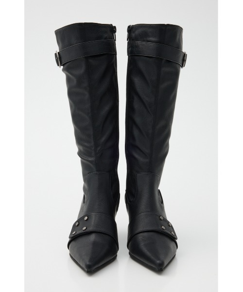 LAGUA GEM（ラグアジェム）の「FIT POINTED ブーツ（ブーツ・レディース・ブラック/ブラウン・SMALL/MEDIUM/LARGE）」の5枚目の写真