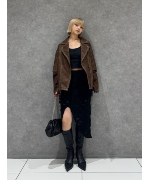 LAGUA GEM（ラグアジェム）の「FIT POINTED ブーツ（ブーツ・レディース・ブラック/ブラウン・SMALL/MEDIUM/LARGE）」の13枚目の写真