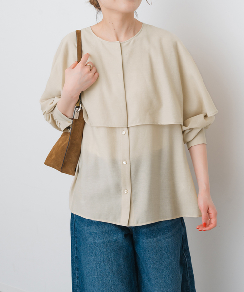 Spick & Span（スピックアンドスパン）の「ケープブラウス（シャツ 
