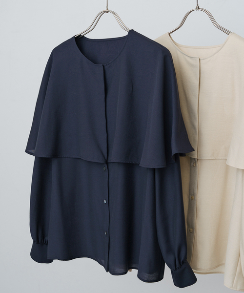Spick & Span（スピックアンドスパン）の「ケープブラウス（シャツ 