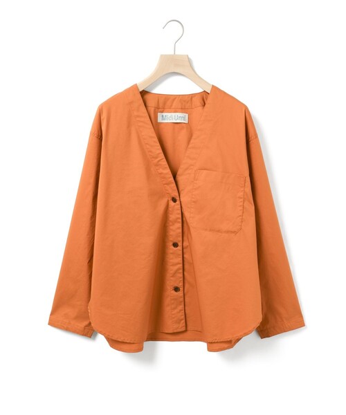 MidiUmi（ミディウミ）の「MidiUmi TWO&MOREカーディガンジャケット（ダウンジャケット/コート・レディース・ネイビー/オレンジ・FREE）」の3枚目の写真
