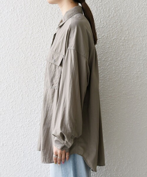 SHIPS any:〈多機能/洗濯機可能〉ナイロン タスラン ポケット ビッグ