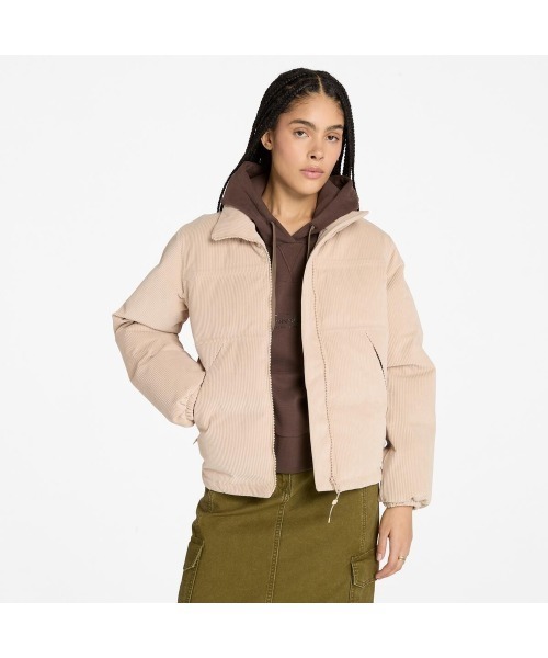 セール】ウォータープルーフ コーデュロイ パファー ジャケット