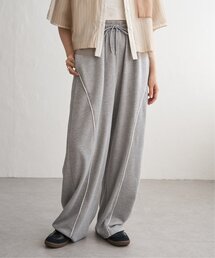 VENCEEXCHANGE（ヴァンスエクスチェンジ）の「ミニ裏毛ライン入りカーブパンツ（スウェットパンツ）」