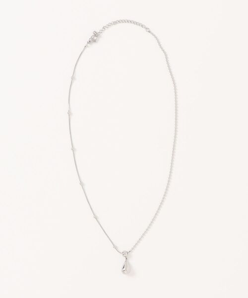 mysty woman（ミスティウーマン）の「ステンレスドロップモチーフネックレス 586687（ネックレス・レディース・ゴールド/シルバー・FREE）」の12枚目の写真