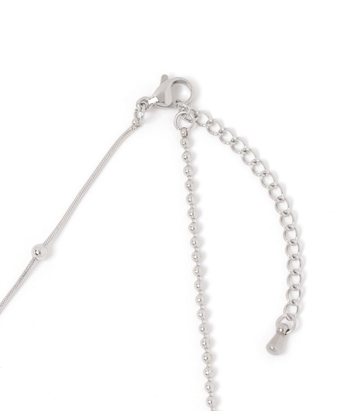 mysty woman（ミスティウーマン）の「ステンレスドロップモチーフネックレス 586687（ネックレス・レディース・ゴールド/シルバー・FREE）」の10枚目の写真