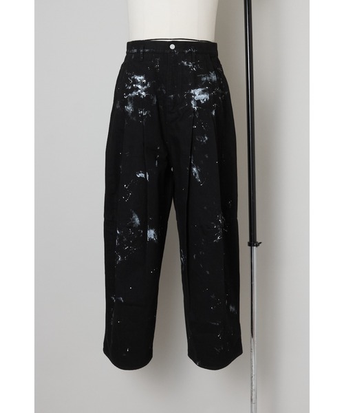 SHINYAKOZUKA（シンヤコヅカ）の「PAINTED ORDINARY CITY BAGGY（デニムパンツ・メンズ・ブラック/インディゴブルー・X-LARGE/LARGE/MEDIUM/SMALL/X-SMALL）」の4枚目の写真