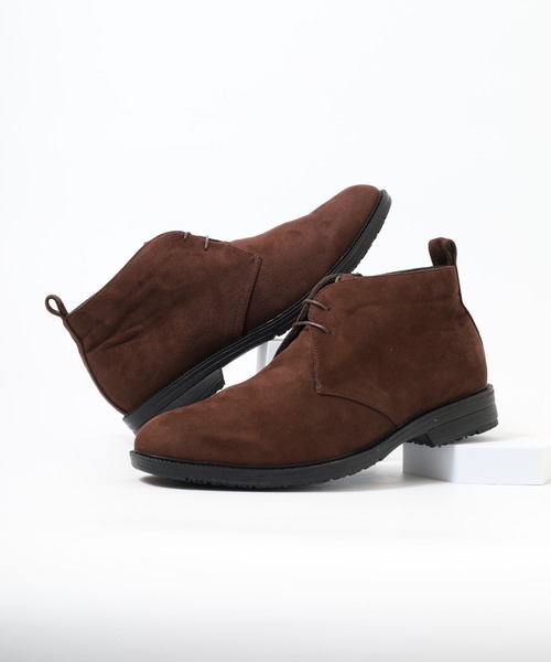 FUNALIVE（ファンアライブ）の「ND防滑・防水・ガラス繊維底　ビジカジチャッカブーツ（ブーツ・メンズ・ダークブラウン/ブラック系その他/ブラック・25.5/26/26.5/25/27）」の3枚目の写真