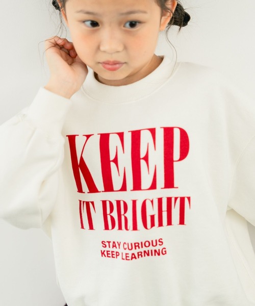 LOWRYS FARM(ローリーズファーム)の「ドルマンウラケプルオーバー 581206(スウェット・キッズ・グレー/ネイビー/グリーン/レッド/アイボリー/ピンク/ブラック/ブルー・110cm/120cm/130cm/140cm/150cm)」の10枚目の写真