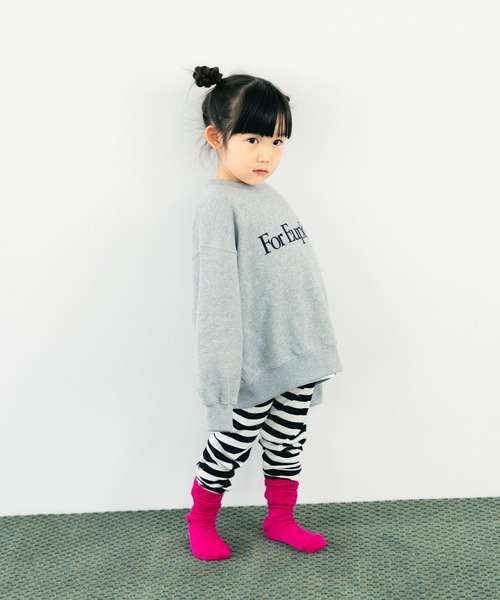 LOWRYS FARM(ローリーズファーム)の「ドルマンウラケプルオーバー 581206(スウェット・キッズ・グレー/ネイビー/グリーン/レッド/アイボリー/ピンク/ブラック/ブルー・110cm/120cm/130cm/140cm/150cm)」の13枚目の写真