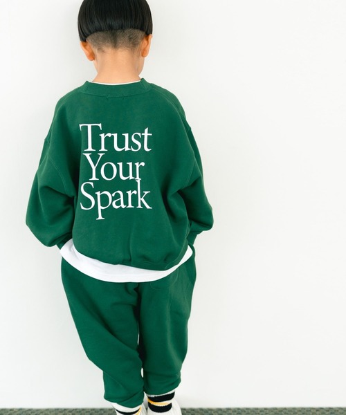 LOWRYS FARM(ローリーズファーム)の「ドルマンウラケプルオーバー 581206(スウェット・キッズ・グレー/ネイビー/グリーン/レッド/アイボリー/ピンク/ブラック/ブルー・110cm/120cm/130cm/140cm/150cm)」の18枚目の写真