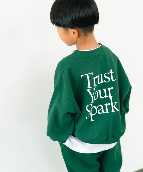 LOWRYS FARM(ローリーズファーム)の「ドルマンウラケプルオーバー 581206(スウェット・キッズ・グレー/ネイビー/グリーン/レッド/アイボリー/ピンク/ブラック/ブルー・110cm/120cm/130cm/140cm/150cm)」の20枚目の写真