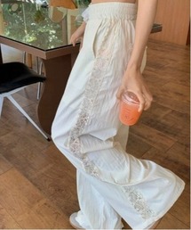 サイドレースパンツ