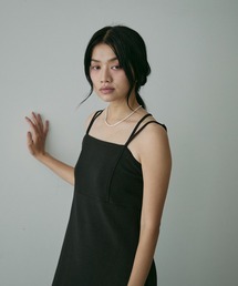 Sleeveless Long Dress/カップ付ノースリーブ ロングワンピース