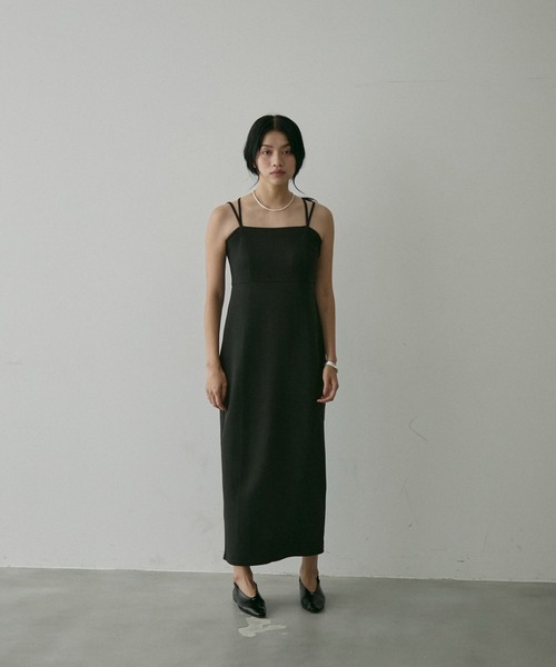 セール】Sleeveless Long Dress/カップ付ノースリーブ ロング