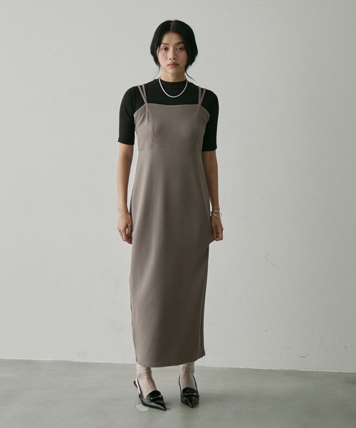 セール】Sleeveless Long Dress/カップ付ノースリーブ ロング