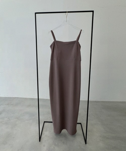 irohaさん専用 usaato 美品　ノースリーブ ロングワンピース セール】Sleeveless Long Dress/カップ付ノースリーブ ロング
