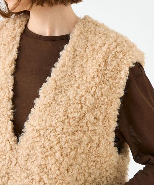 セール】ミックスファー Vネックベスト（ベスト）｜BALLSEY