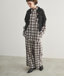 LOSCa（ロスカ）の「チェックワイドスラックス（スラックス）」