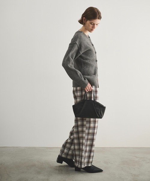 LOSCa（ロスカ）の「チェックワイドスラックス（スラックス・レディース・ブラウン/ブルー/アイボリー・M/S）」の14枚目の写真