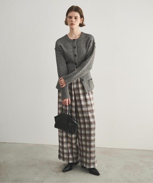 LOSCa（ロスカ）の「チェックワイドスラックス（スラックス・レディース・ブラウン/ブルー/アイボリー・M/S）」の13枚目の写真