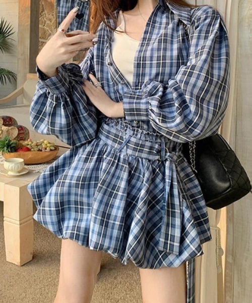 SUKALA チェック ウェストクロス ベリー　M セットアップ　新品 NEW ARRIVALS - SUKALA（スカーラ）