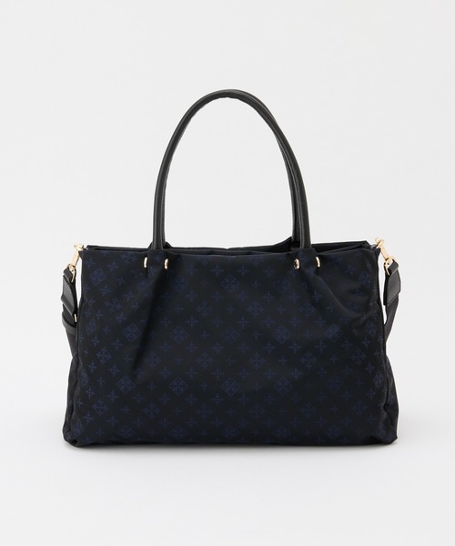 russet（ラシット）の「ナイロン三層2WAYトートバッグ（トートバッグ・レディース・ライトグレー/ブラック/ブラック×ブルー/キナリ・FREE）」の17枚目の写真