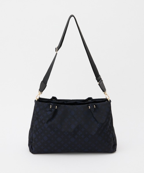 russet（ラシット）の「ナイロン三層2WAYトートバッグ（トートバッグ・レディース・ライトグレー/ブラック/ブラック×ブルー/キナリ・FREE）」の19枚目の写真