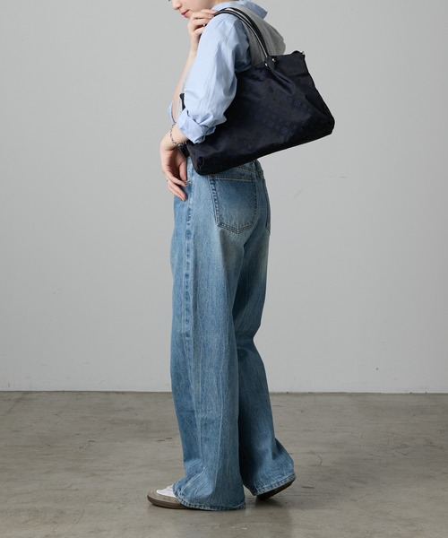 russet（ラシット）の「ナイロン三層2WAYトートバッグ（トートバッグ・レディース・ライトグレー/ブラック/ブラック×ブルー/キナリ・FREE）」の8枚目の写真