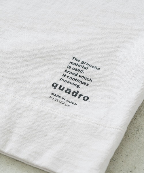 quadro（クオドロ）の「スーパーインレイ7分袖ボートネックプルオーバー（Tシャツ/カットソー・メンズ・グリーン/チャコール/グレー・LARGE/MEDIUM）」の11枚目の写真