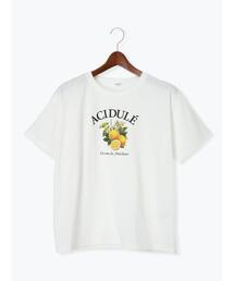 Te chichi TERRASSE（テチチテラス）の「フルーツモチーフ柄Tシャツ（Tシャツ/カットソー）」