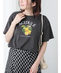 Te chichi TERRASSE | フルーツモチーフ柄Tシャツ(Tシャツ/カットソー)