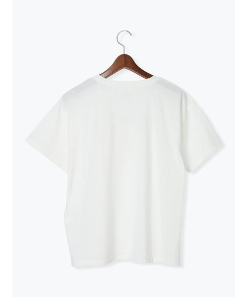 Te chichi TERRASSE（テチチテラス）の「フルーツモチーフ柄Tシャツ（Tシャツ/カットソー・レディース・ブラック/チャコールグレー/オフホワイト・F）」の8枚目の写真