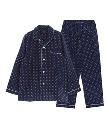 LANVIN collection（ランバン コレクション）の「LANVIN COLLECTION 60サテン JLドットプリント 長袖パジャマ 54450002（ルームウェア/パジャマ・メンズ）」