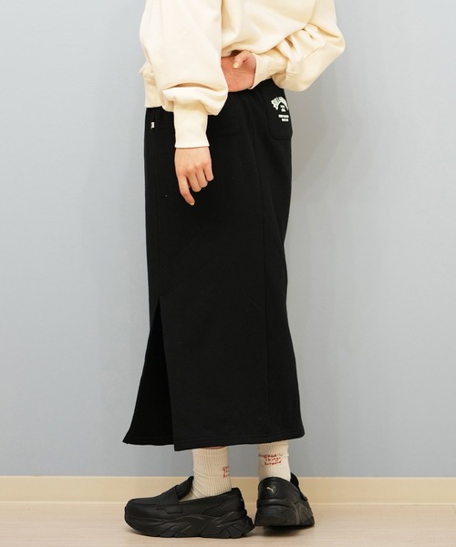 BILLABONG（ビラボン）の「【ムラサキスポーツ限定】BILLABONG/ビラボン スカート スウェット スリットデザイン BF014-U07（スカート・レディース・ブラック/マスタード・L/M）」の4枚目の写真