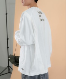 bashful base Oriental（バッシュフルベースオリエンタル）の「【bbO】バックロゴボリュームロンT（Tシャツ/カットソー）」