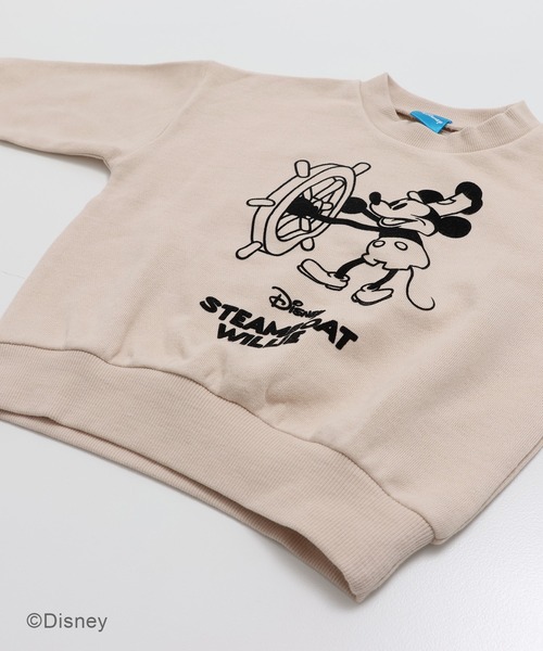 Disney(ディズニー)の「〈ディズニー〉ミッキーマウス/裏毛トレーナー(スウェット・キッズ・グレー/サックスブルー/クリーム/オートミール・100/120/110/160/150/140/130)」の15枚目の写真