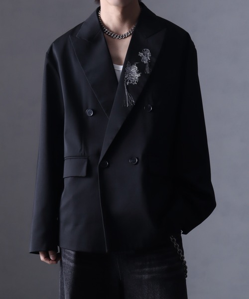 welise/ウェライズ】グレイスフルTR ラペルエンブロイドフラワー