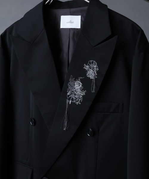 welise/ウェライズ】グレイスフルTR ラペルエンブロイドフラワー