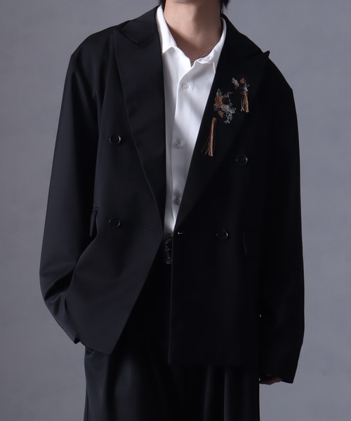 welise/ウェライズ】グレイスフルTR ラペルエンブロイドフラワー