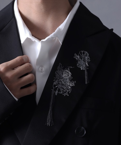 welise(ウェライズ)の「【welise/ウェライズ】グレイスフルTR ラペルエンブロイドフラワー テーラードジャケット(テーラードジャケット・メンズ・ブラック系その他2/ブラック系その他・S/M/L)」の17枚目の写真