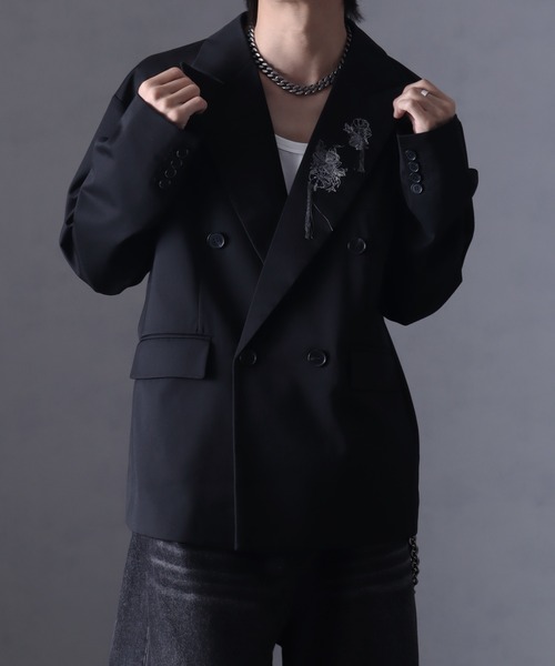 welise(ウェライズ)の「【welise/ウェライズ】グレイスフルTR ラペルエンブロイドフラワー テーラードジャケット(テーラードジャケット・メンズ・ブラック系その他2/ブラック系その他・S/M/L)」の14枚目の写真