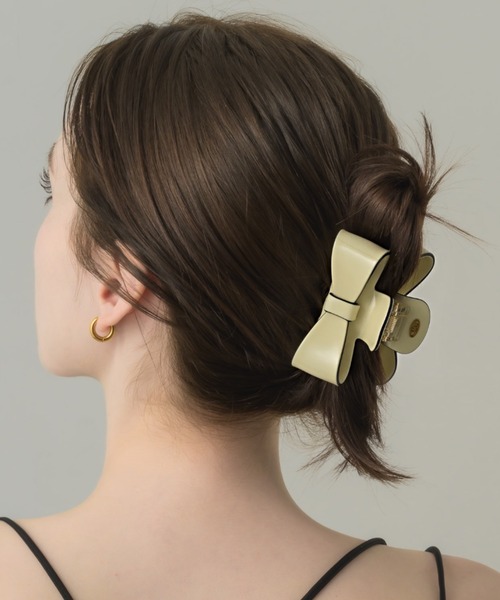 HAIR CLIP/RIBBON×TWO TONE（バレッタ/ヘアクリップ）｜muku（ムク）の