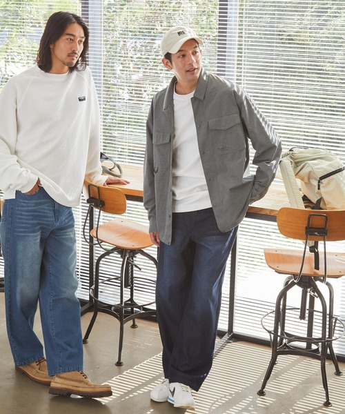 THE CRAFT CREW PRODUCTS(ザクラフトクループロダクツ)の「マルチファンクショナル テックファブリック ドローコード トラッカーシャツジャケット/イージーケア・ストレッチ・UVカット・吸水速乾【THE CRAFT CREW PRODUCTS】(ブルゾン・メンズ・モカ/グレー/ネイビー/ブラック・L/M/S)」の21枚目の写真