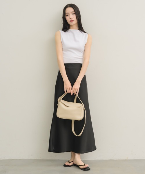 NEUNA(ヌナ)の「2wayスクエアショルダーバッグ(ショルダーバッグ・レディース・ブラック/アイボリー/ベージュ・FREE)」の22枚目の写真