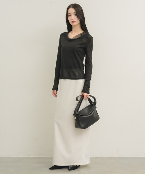 NEUNA(ヌナ)の「2wayスクエアショルダーバッグ(ショルダーバッグ・レディース・ブラック/アイボリー/ベージュ・FREE)」の9枚目の写真