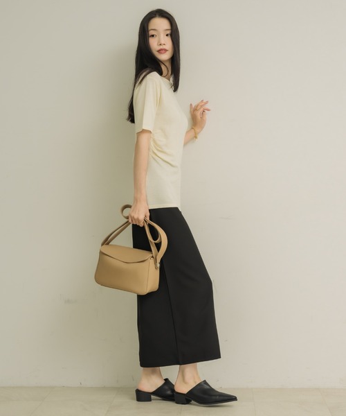 NEUNA(ヌナ)の「2wayスクエアショルダーバッグ(ショルダーバッグ・レディース・ブラック/アイボリー/ベージュ・FREE)」の17枚目の写真